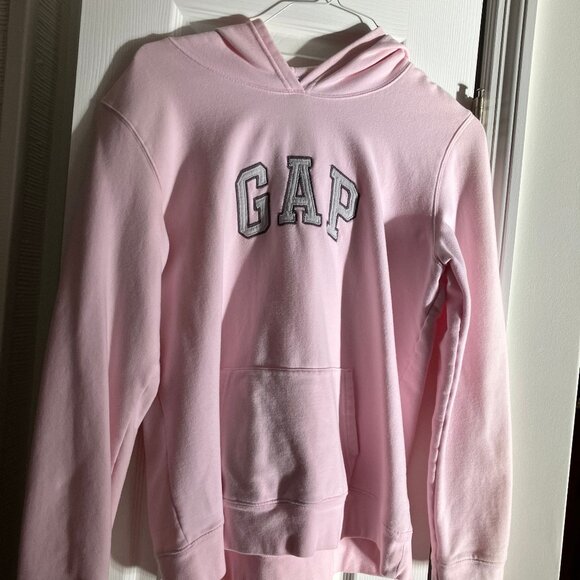 Ladies Gap Pink Sweatshirt with Hood - Size Large - Picture 1 of 3